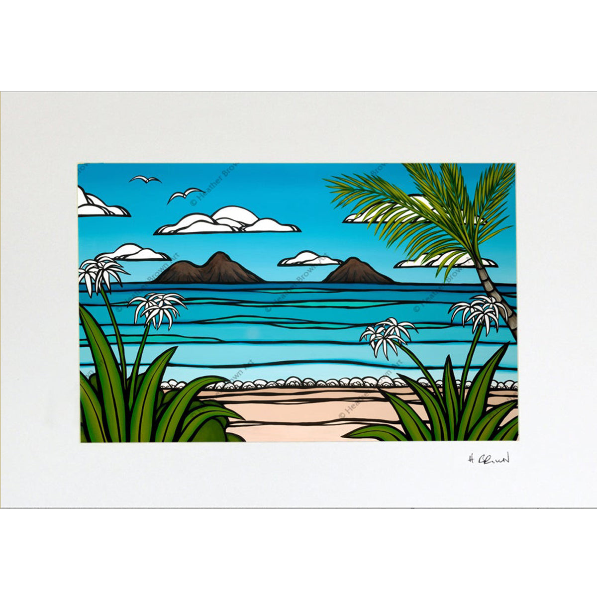 Kailua Weekend - Matted Paper Print - Heather Brown Art