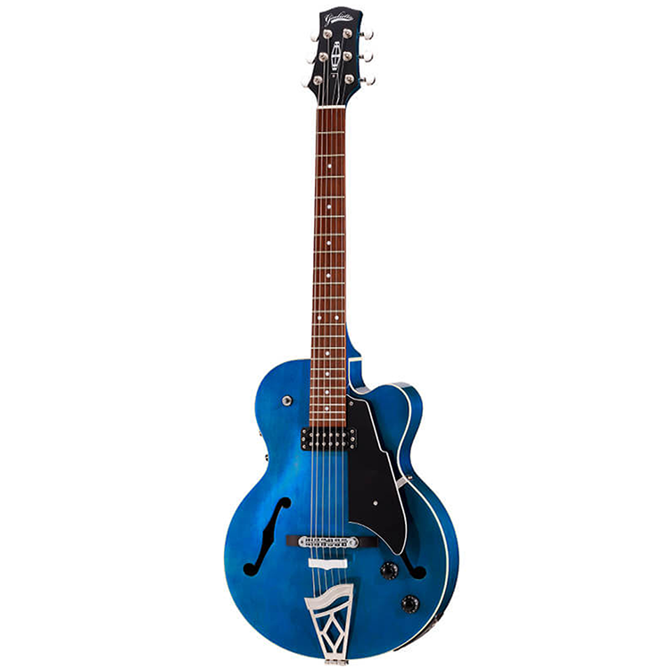 Vox VGA3DTB Giulietta Single Archtop Electric Guitar Trans Blue with A