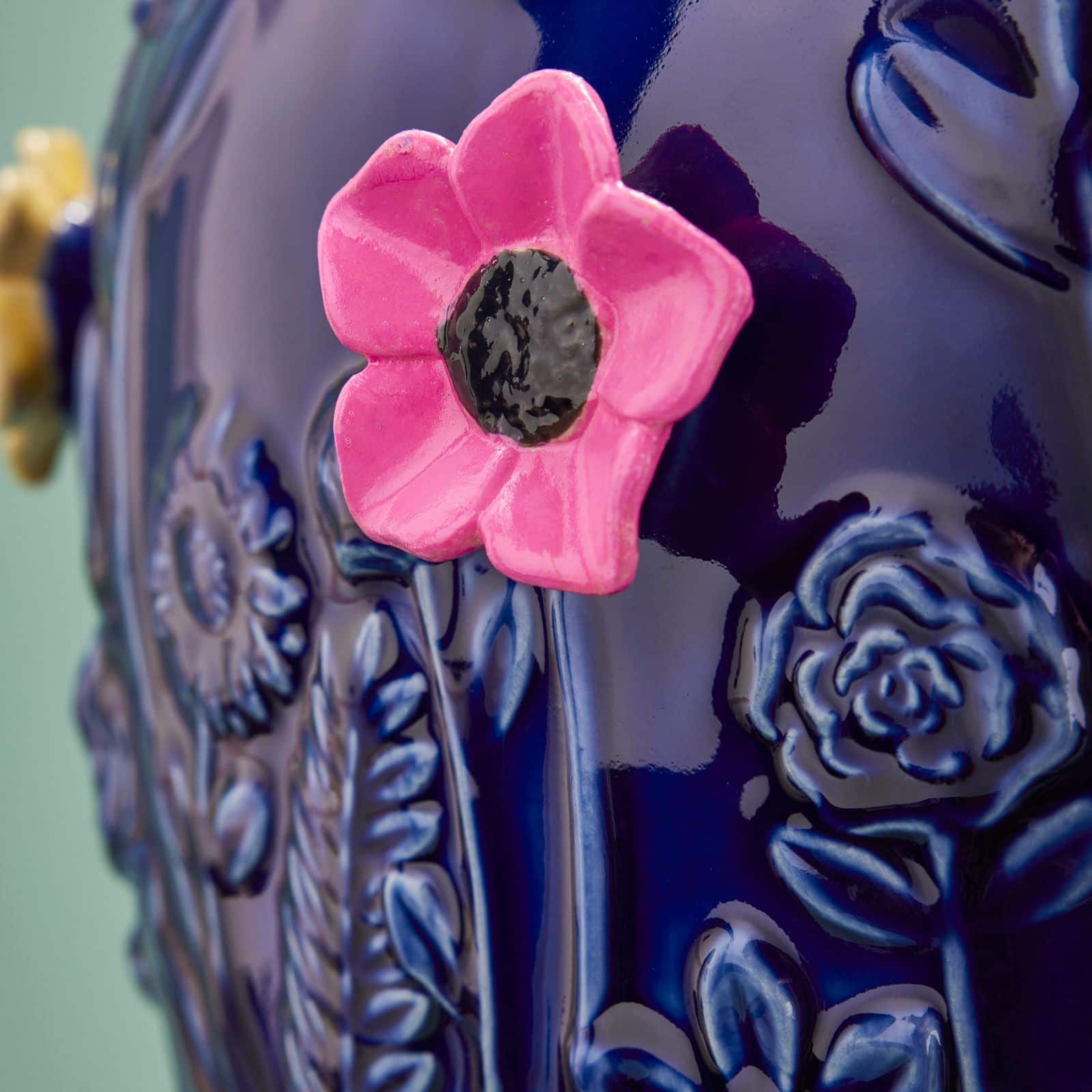 WERNS® | Primavera Vase – Handcrafted ceramic vase in blue with