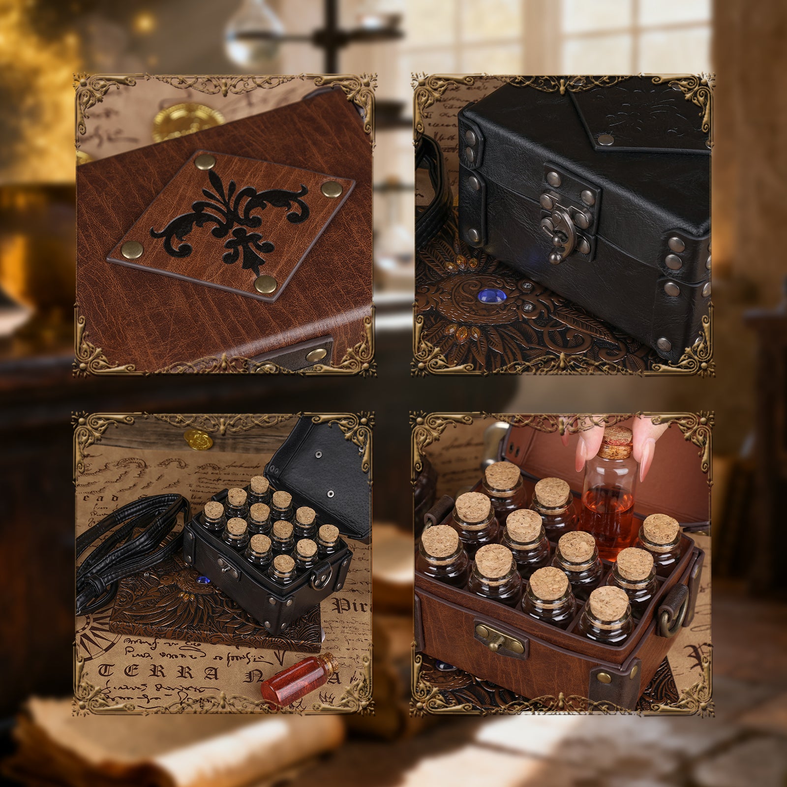Medieval Faux Leather Alchemy Box – HiiFeuer Store