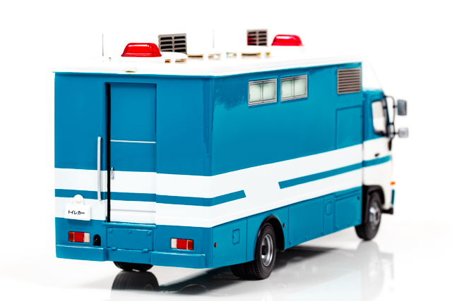 1/43 日野 レンジャー 2013 警察本部警備部機動隊トイレ車両 株式会社