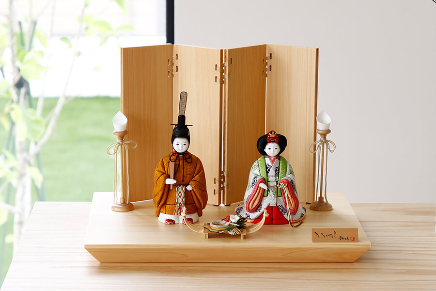 木目込み雛人形 令 - れい - 立雛 - 親王飾り 即位の礼｜ おしゃれで