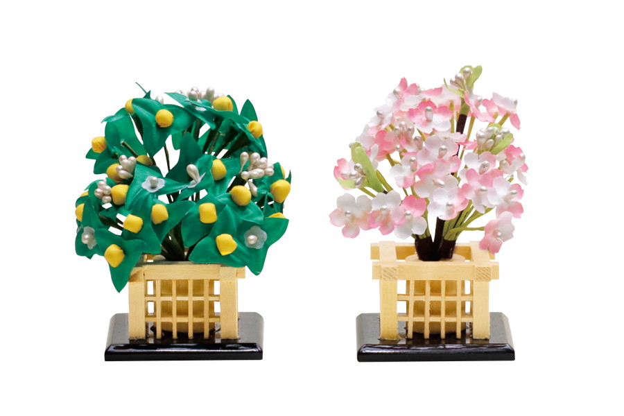 盛花 - 桜橘｜ おしゃれで可愛いコンパクトな雛人形はひととえ
