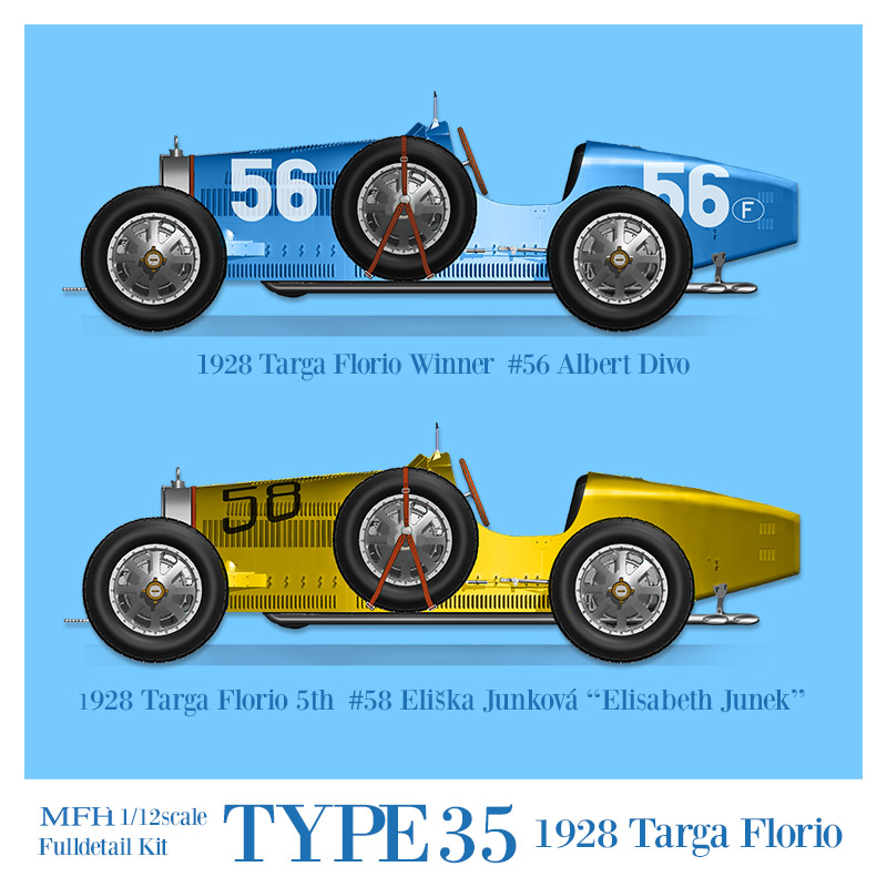 1:12 Bugatti Type 35 (1928 Targa Florio) Full Detail Multi-Media
