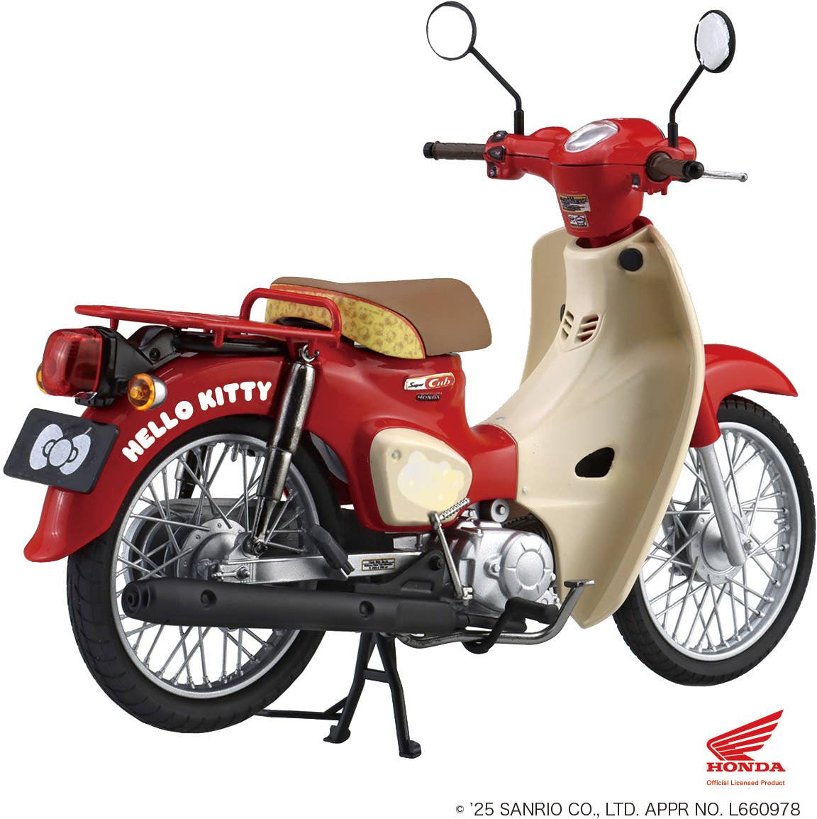 HONDA HELLO KITTY ミニバイク 4個セット Super Cub × Hello Kitty