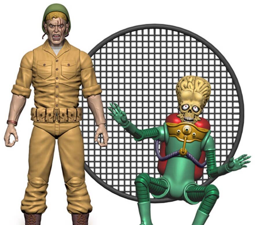 Mars Attacks! / Capturing a Martian (Card #25) Human Soldier 6inch