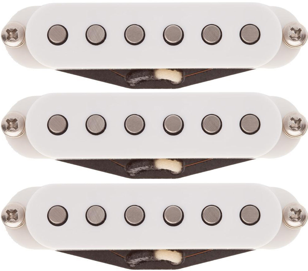 Lollar Strat Dirty Blonde Pickup Set, White | Humbucker Music