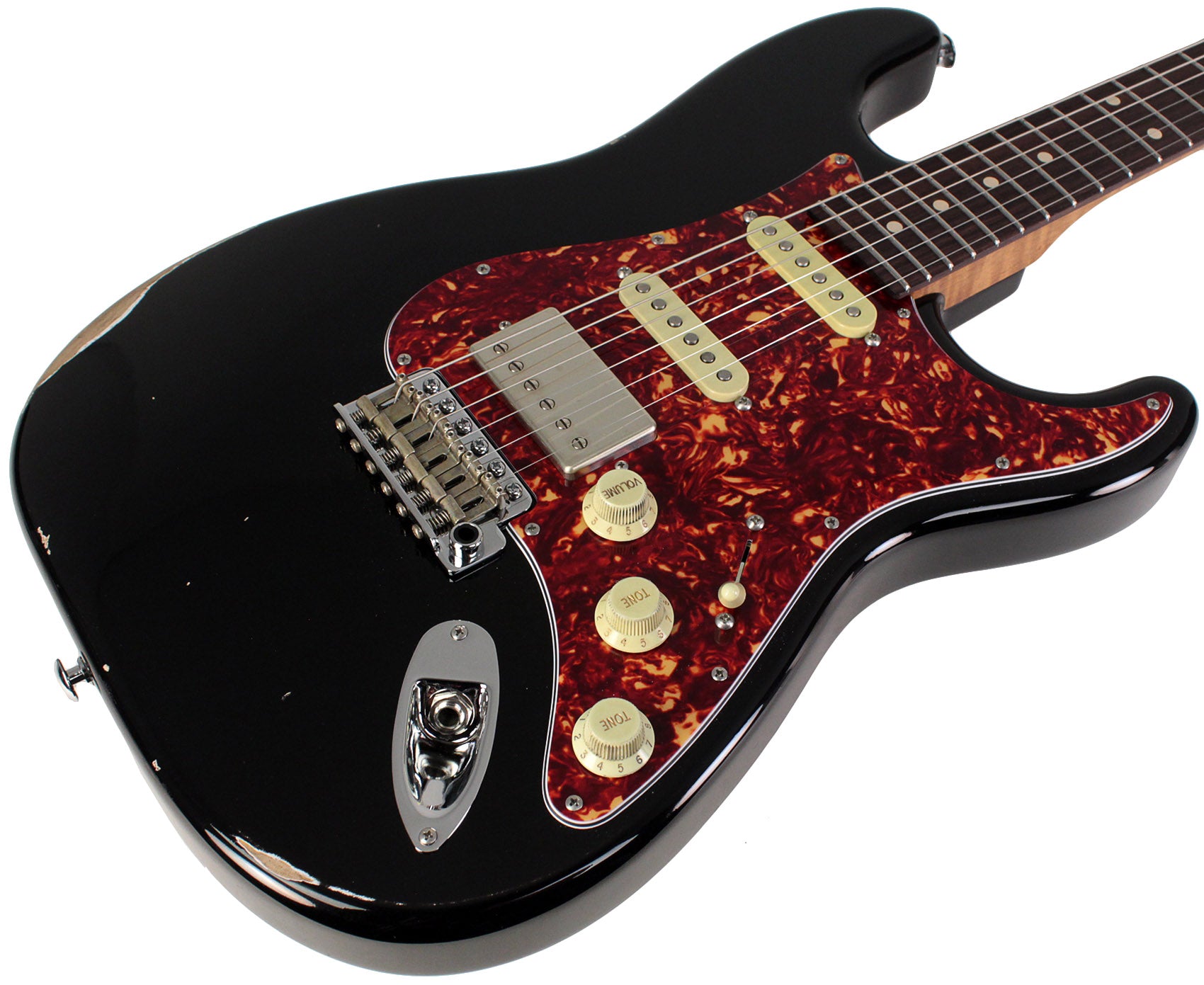 Suhr Select Classic S Antique HSS Guitar, Roasted Flamed Neck
