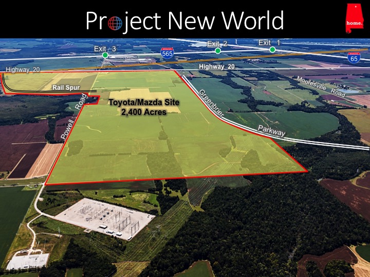 Huntsville lands $1.6 billion Toyota-Mazda manufacturing plant