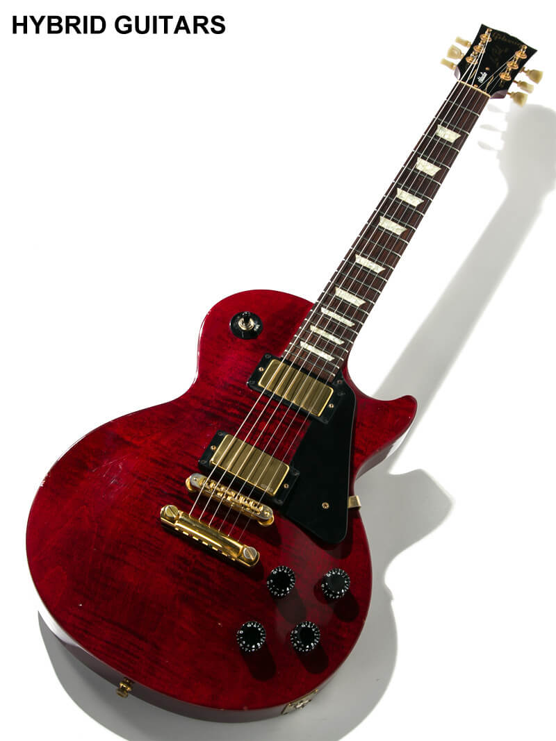 Gibson Les Paul Studio Figured EMG & Gold Hardware Wine Red 2004