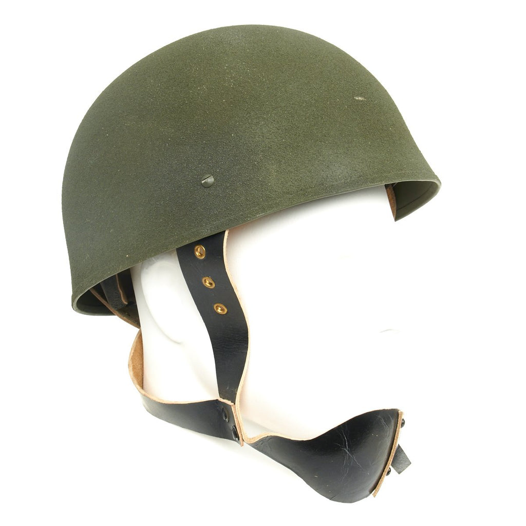 British WWII MKI Paratrooper Helmet with Leather Chinstrap System