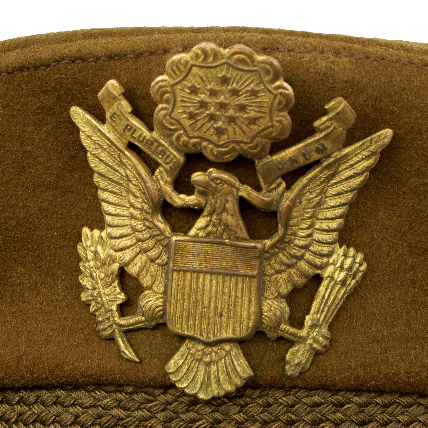 Original U.S. WWII USAAF Pilot Crush Cap with ANB-H-1 Receivers