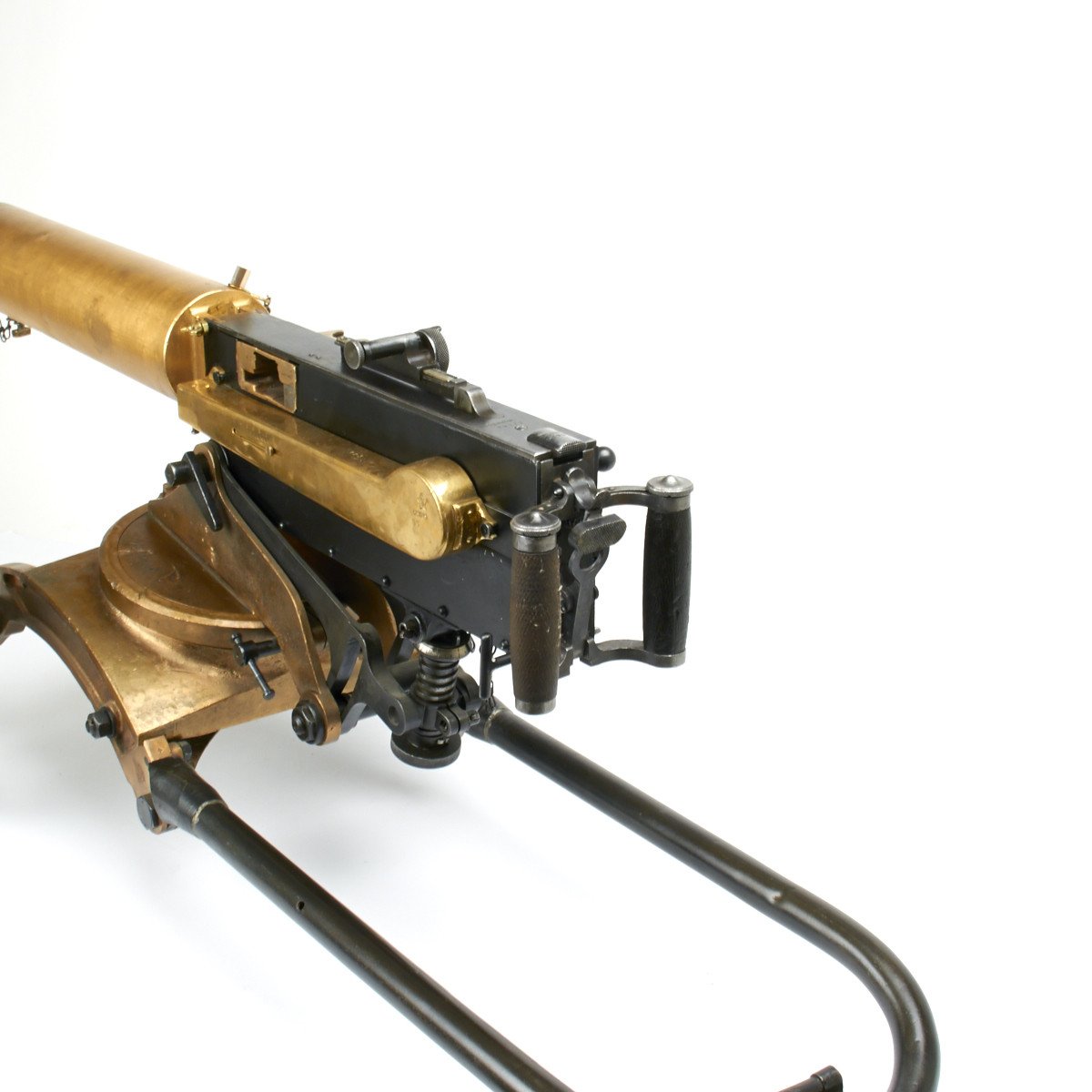 Original Imperial Russian M1910 Brass Maxim Display machinegun