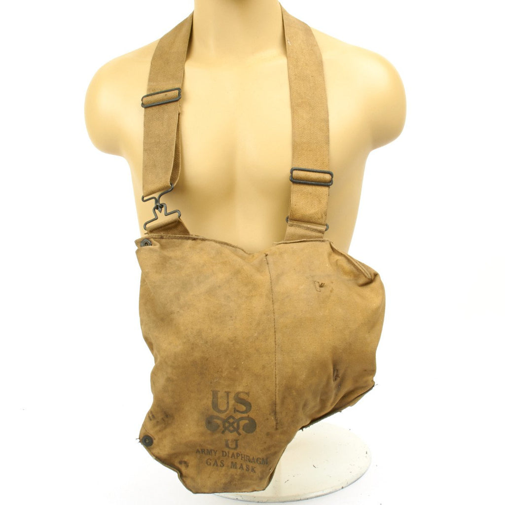 Original U.S. WWII M1VA1 Gas Mask Bag – International Military