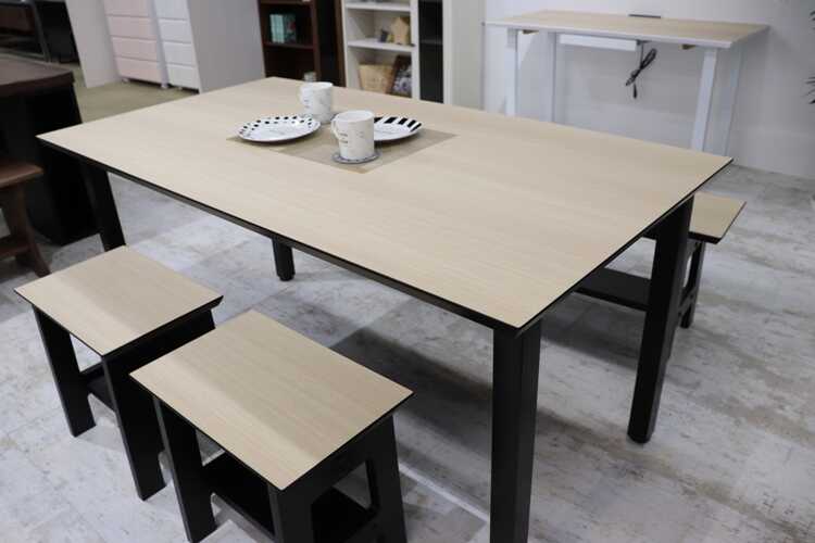 DI-2265 メラミン化粧ダイニングテーブルワイド大きい幅180cm