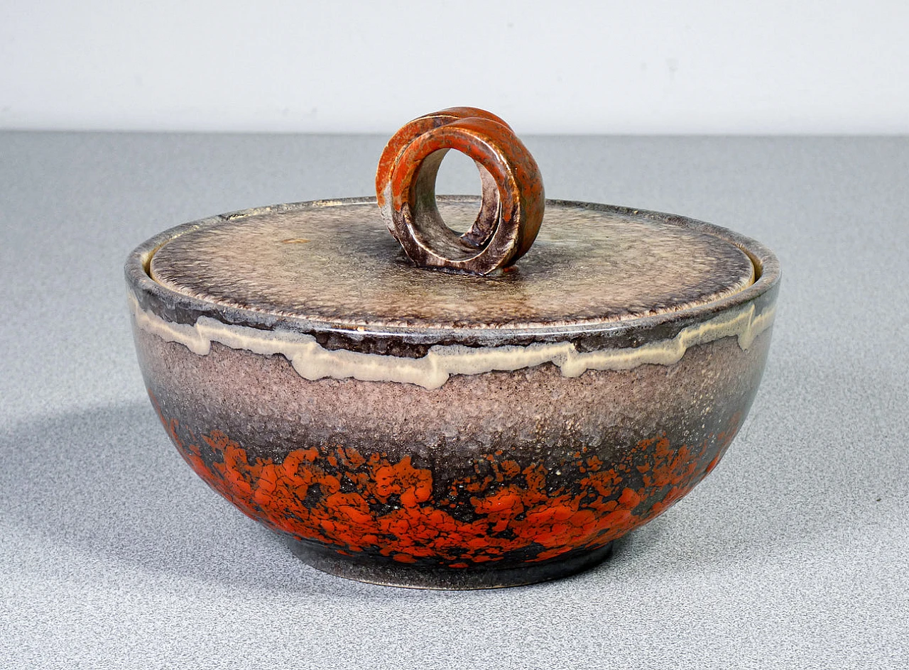 Fat Lava glazed ceramic by Strehla Keramik, 1970s | intOndo
