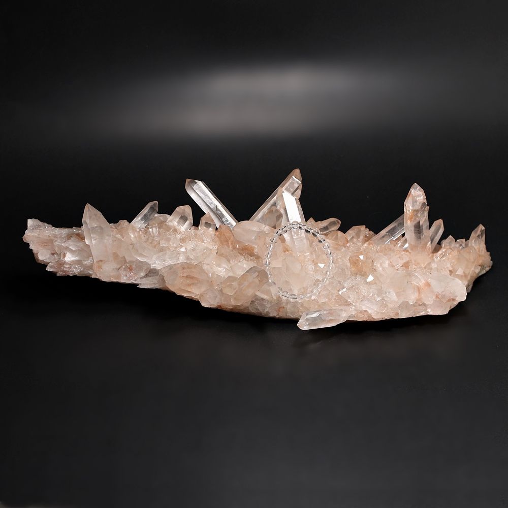 高品質]インド/マニカラン産ヒマラヤ水晶クラスター/原石1.61kg（貴重