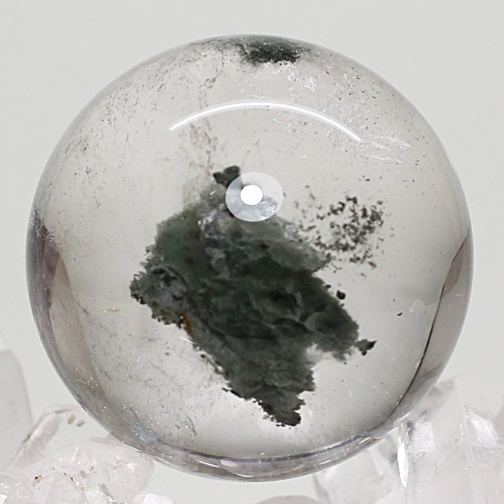 高品質]ガーデンクォーツ丸玉/ガーデン水晶スフィア（球体直径40.1mm