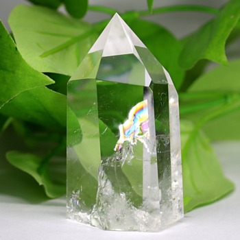 レインボー水晶（アイリスクォーツ）ポリッシュポイント - 埼玉県吉川