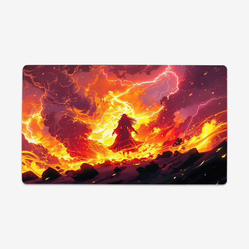 Fire and Lightning Playmat – Inked Gaming