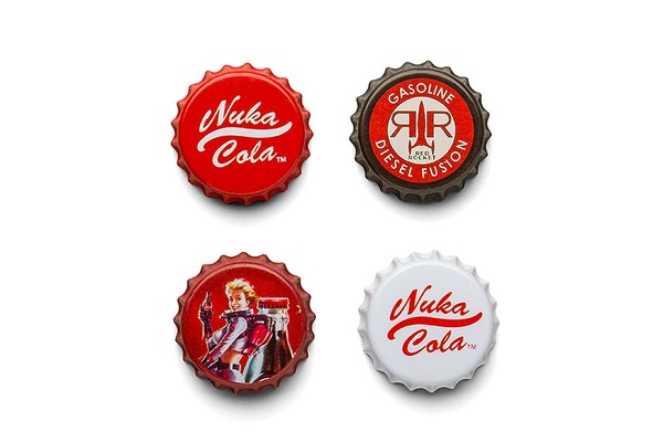 Fallout 4』「ヌカコーラ」キャップ風マグネット＆ボトルホルダーが