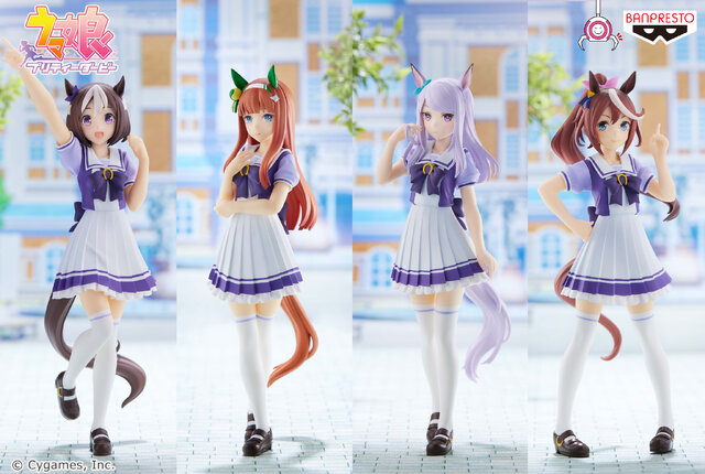 ウマ娘』オグリ、タマモクロスらが制服姿で立体化！バンプレスト