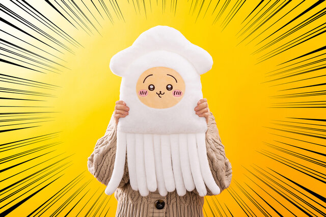 テーブルにちいかわ、ハチワレを座らせたい！「ちいかわ たこイカくじ