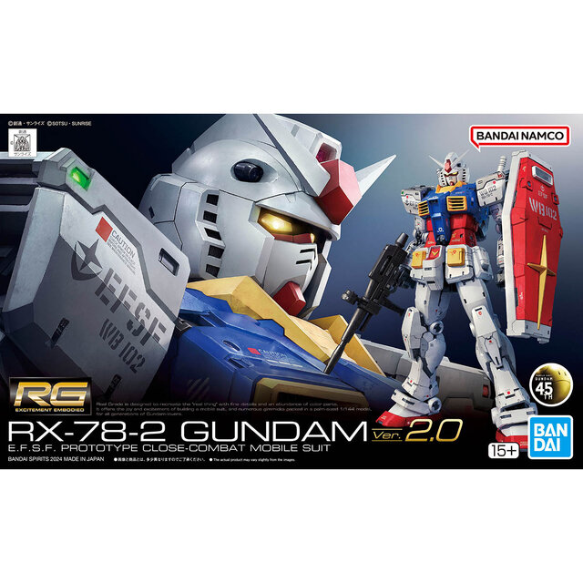 最初期のRGガンプラが“Ver.2.0”に進化！注目の「RG RX-78-2 ガンダム