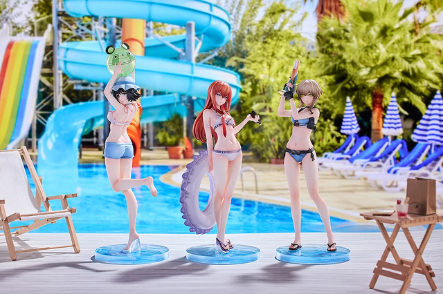 水着姿が眩しい！『シュタゲ』牧瀬紅莉栖、椎名まゆり、阿万音鈴羽の
