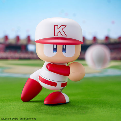 投げたり走ったり、ポーズを再現！“パワプロくん”が可動式のプライズ