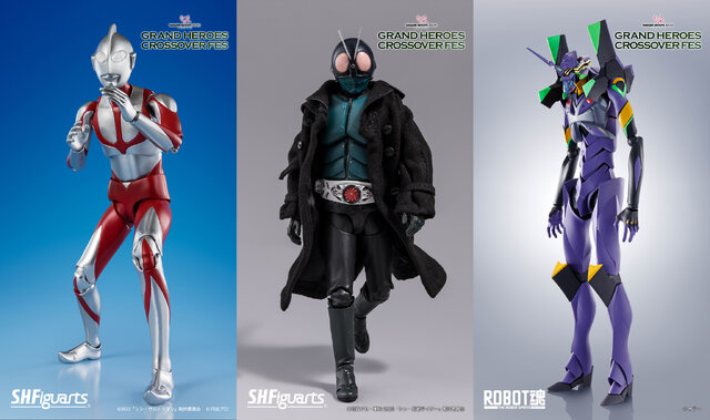 エヴァ」「仮面ライダー」「ウルトラマン」イベント開催記念フィギュア
