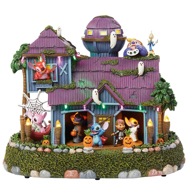 Disney Animated Stitch Halloween House with Lights And Music Same