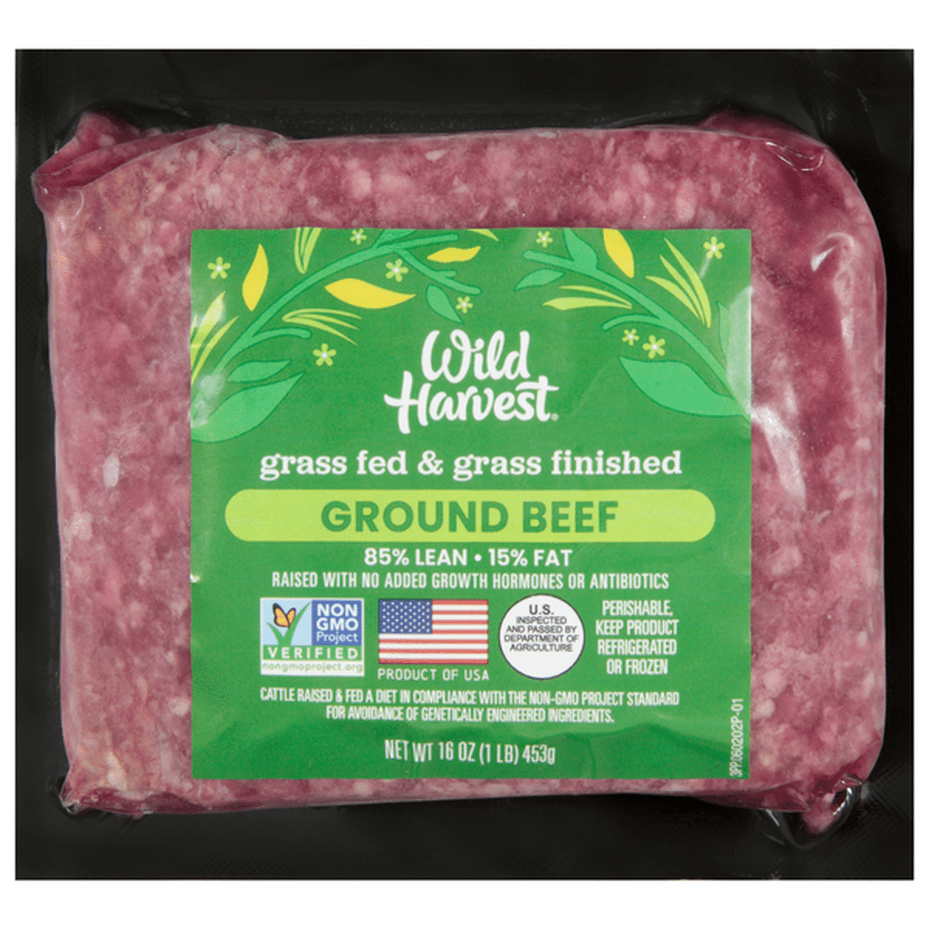 Wild Harvest Ground Beef, 85%/15% (16 oz) Delivery or Pickup Near