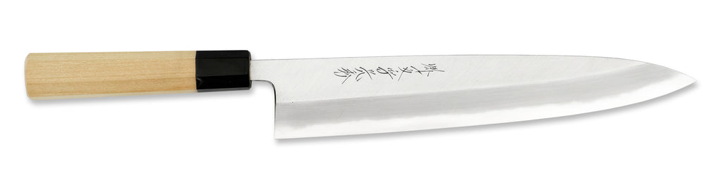 堺一文字光秀 白一鋼 紋鍛錬 片刃和牛刀210mm