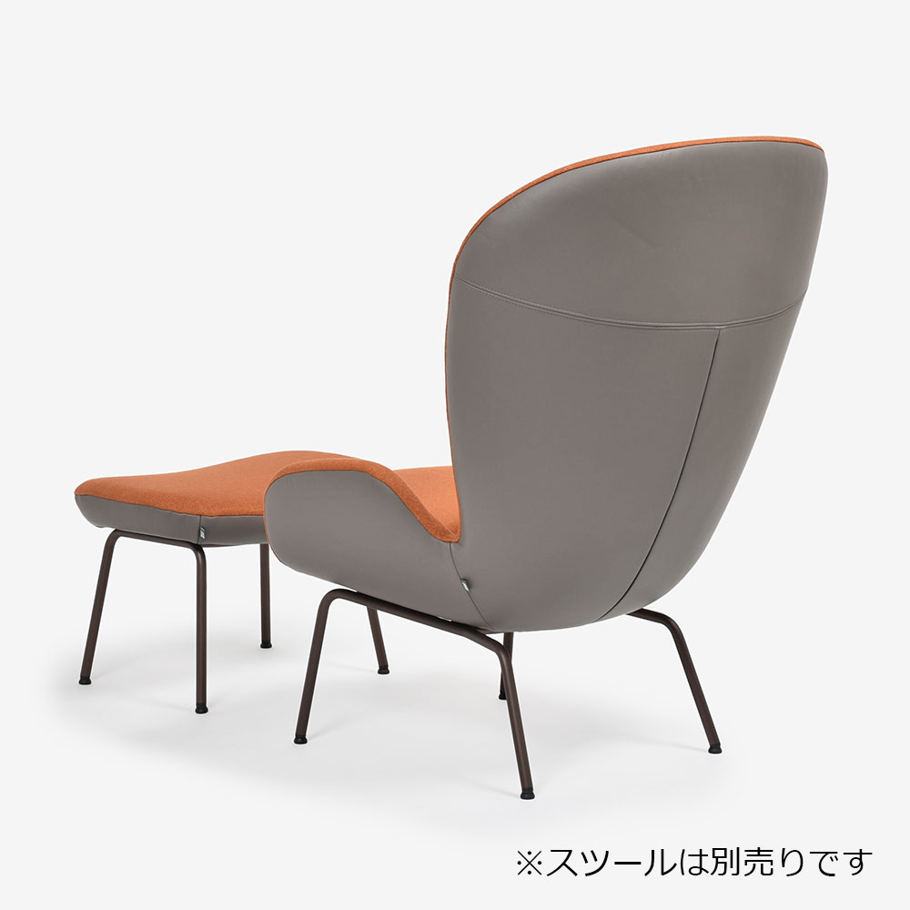 ROLF BENZ（ロルフベンツ）アームチェア「594」布 レッドオレンジ色