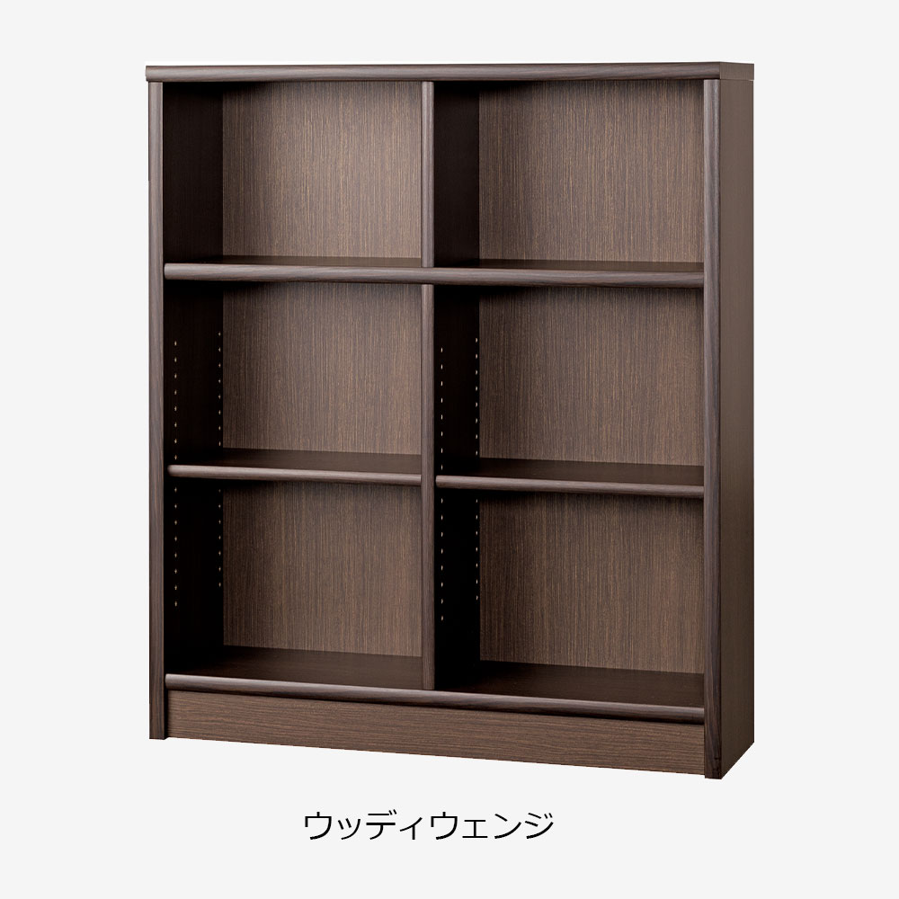小島工芸 書棚 「Nアコード 105M」幅106.3cm ミドルタイプ 全4色