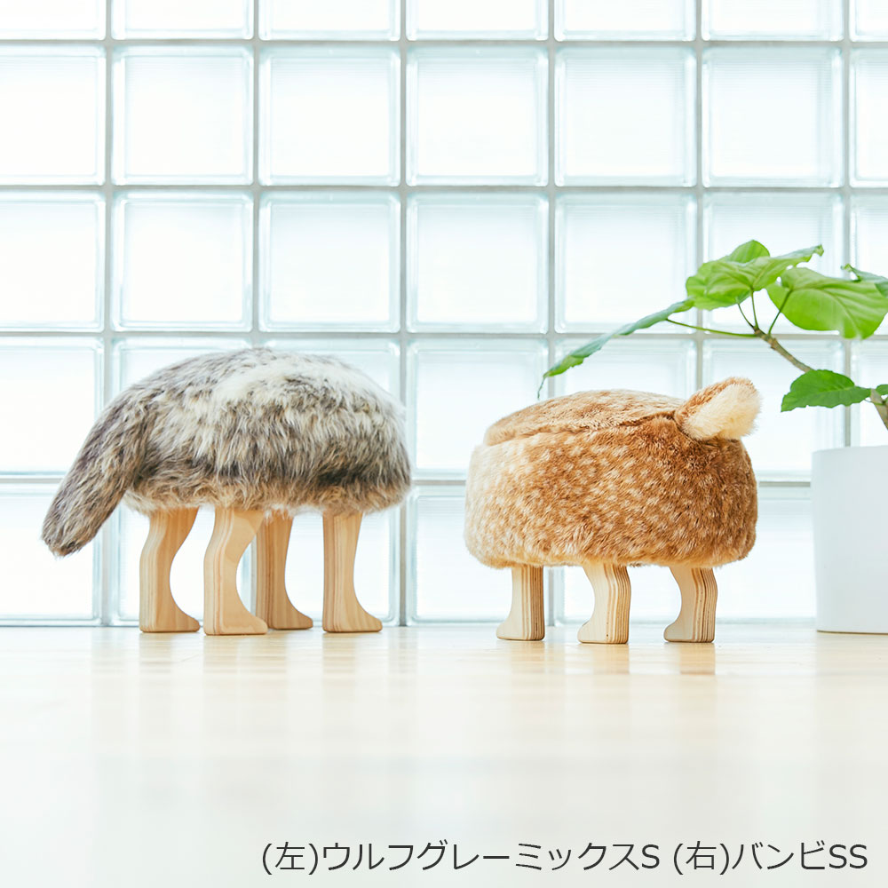 匠工芸 スツール「アニマルスツール」バンビ SSサイズ【受注生産品