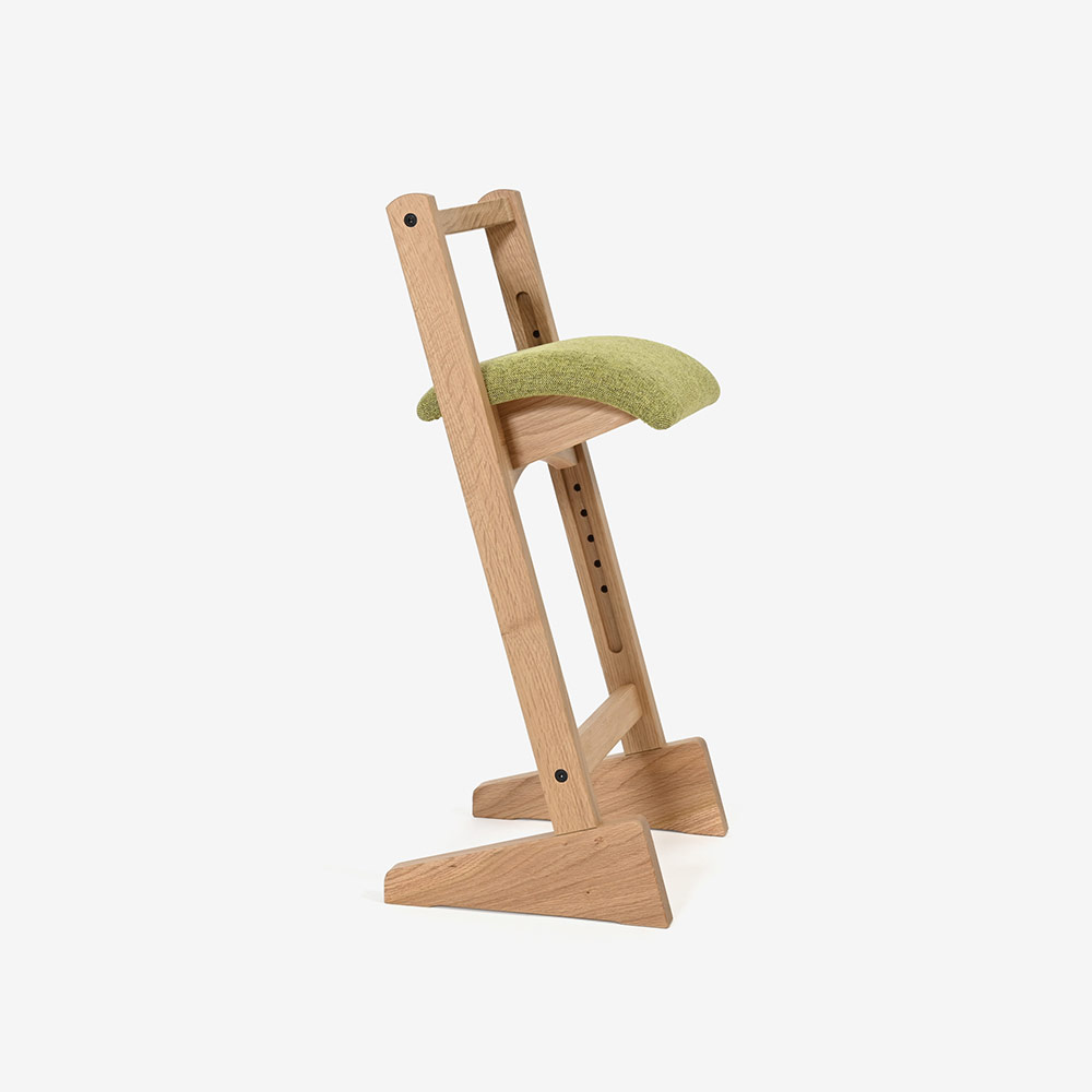 匠工芸 スツール「PARROT CHAIR パロットチェア」オーク材 布#F1Vesper