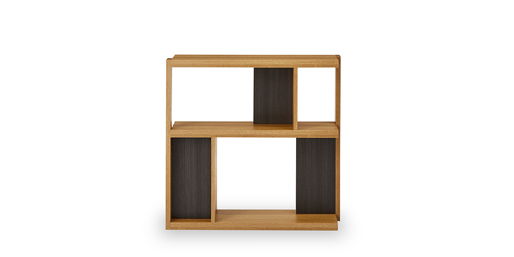 シェルフ「ローナ」幅93.5cm ロータイプ OAK オーク色【セール対象品の