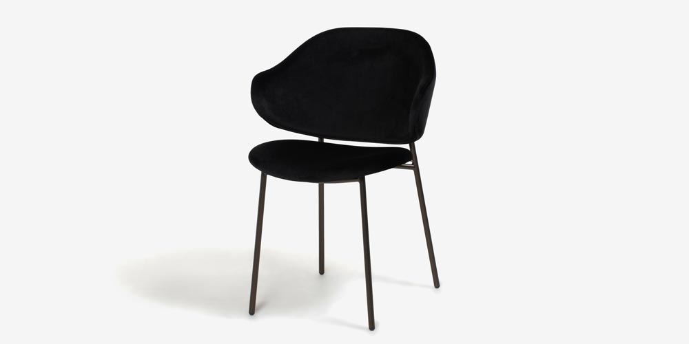 Calligaris（カリガリス）ダイニングチェア「Holly CS2037」布ブラック