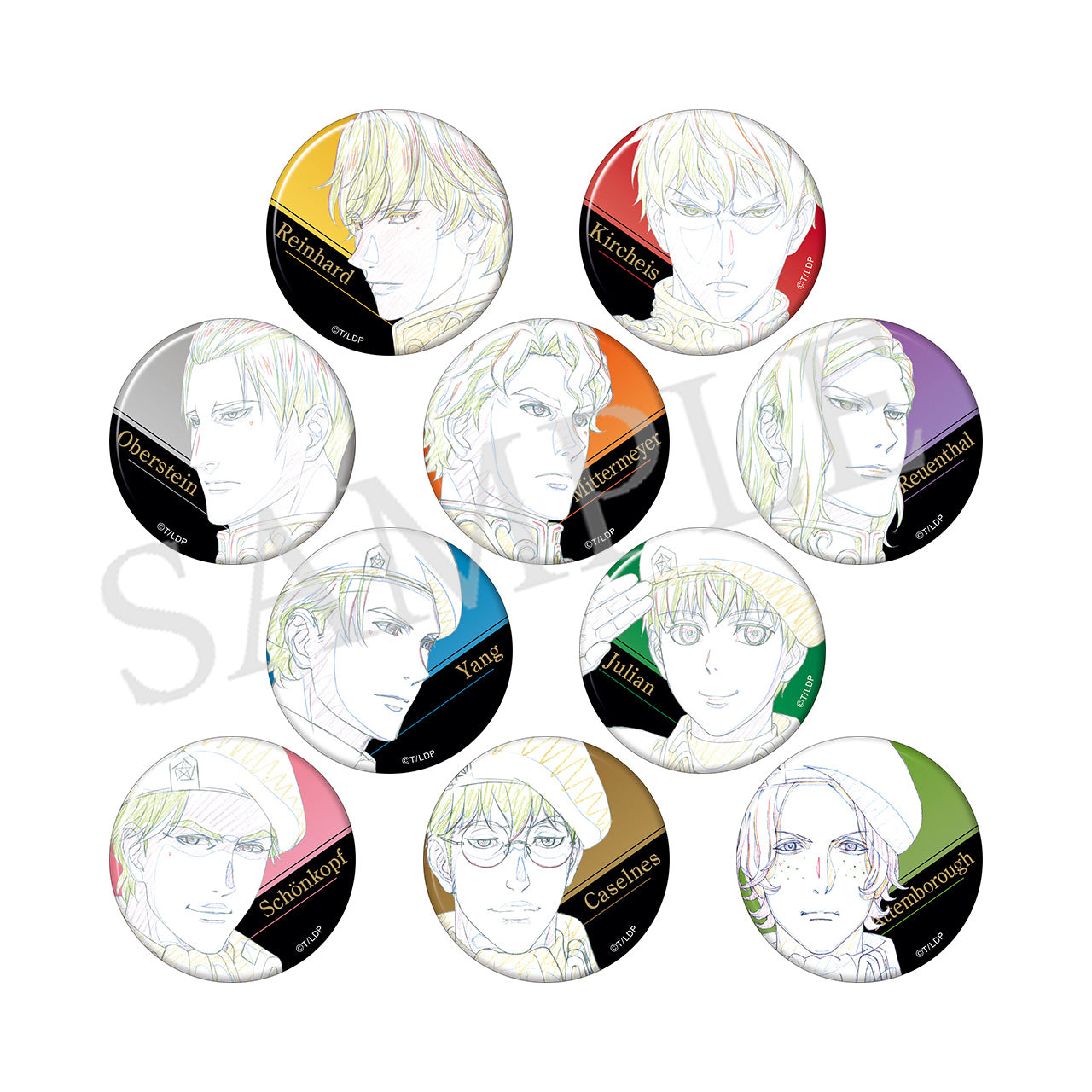 銀河英雄伝説 Die Neue These 原画缶バッジ（10種） – IG Port ONLINE