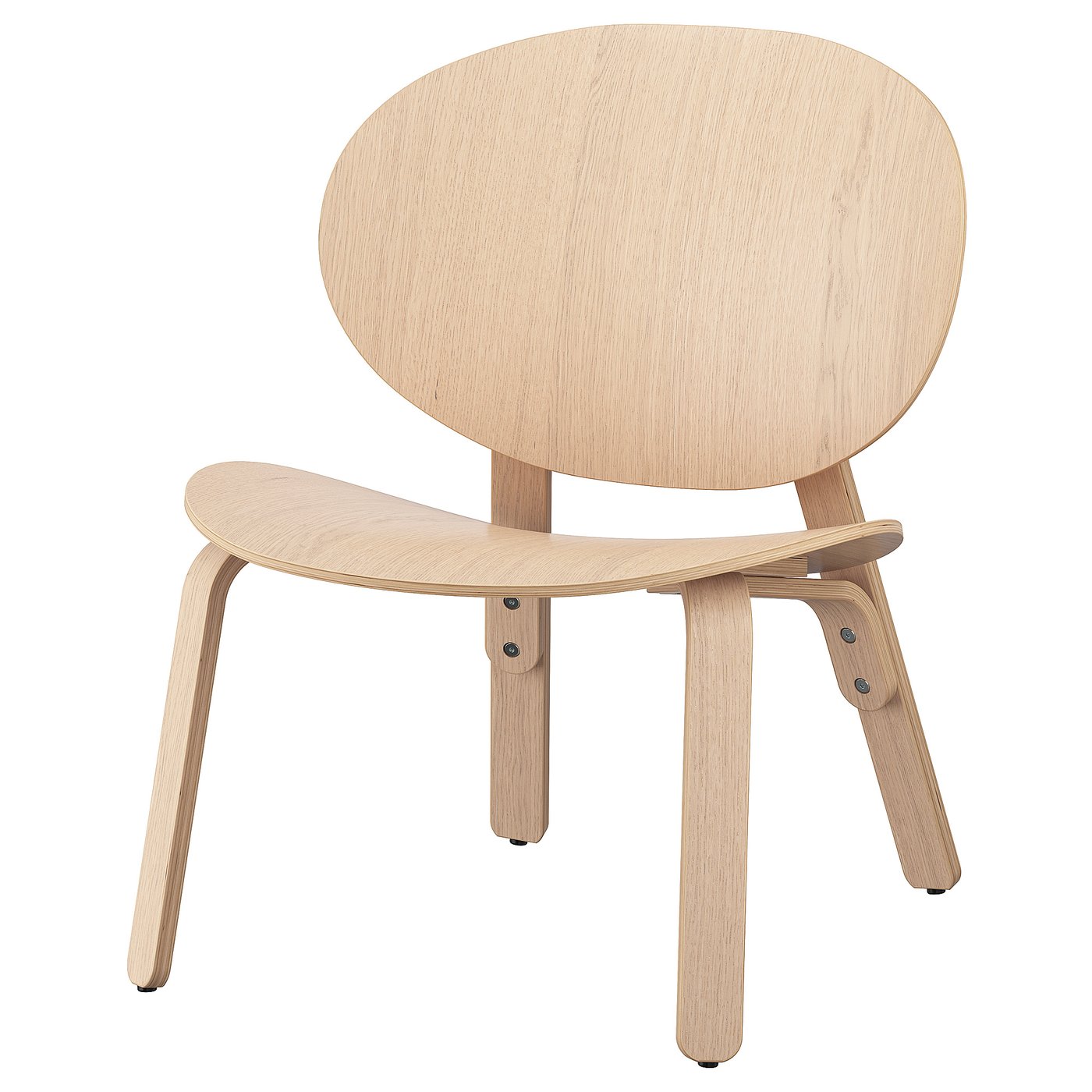 FRÖSET chair, white stained oak veneer - IKEA CA