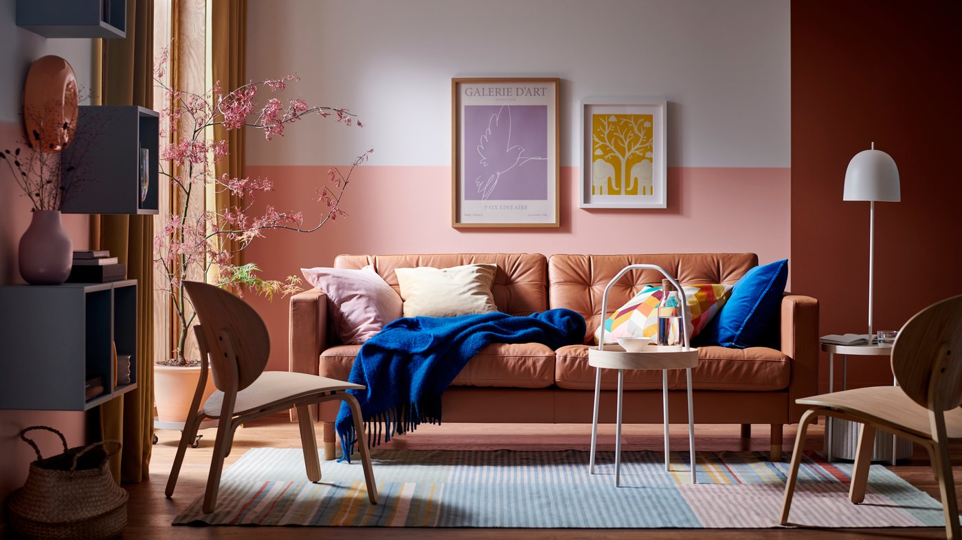 ブラウンの革製ソファに合う色やスタイルは？｜【IKEA公式】 - IKEA - IKEA