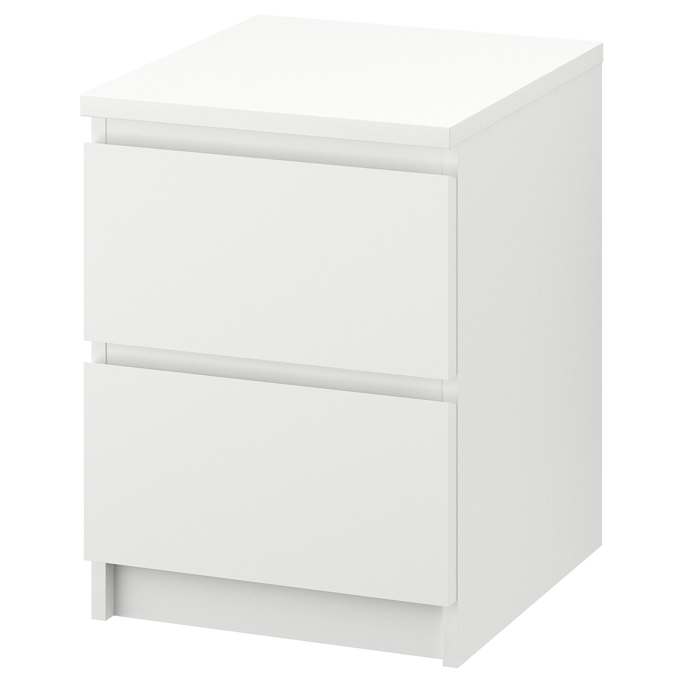 MALM マルム チェスト（引き出し×2）, ホワイト, 40x55 cm - IKEA