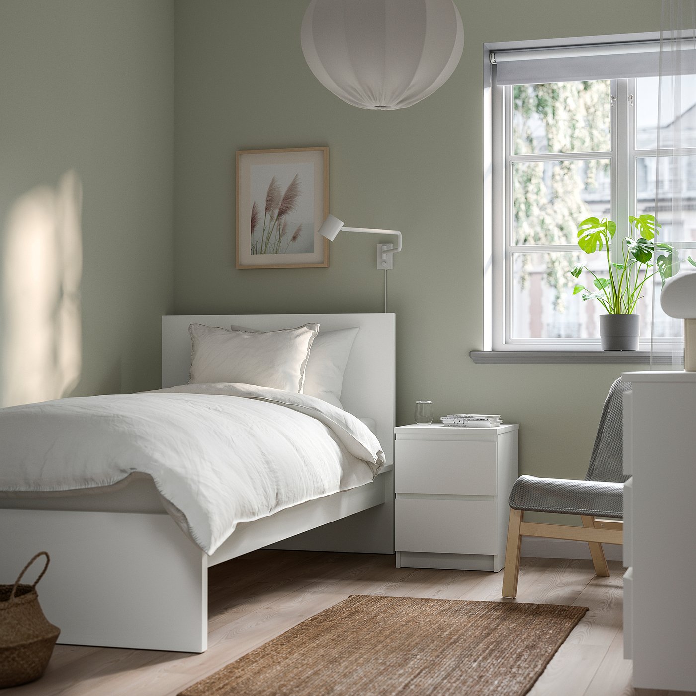 MALM マルム ベッドフレーム, ホワイト, 90x200 cm - IKEA