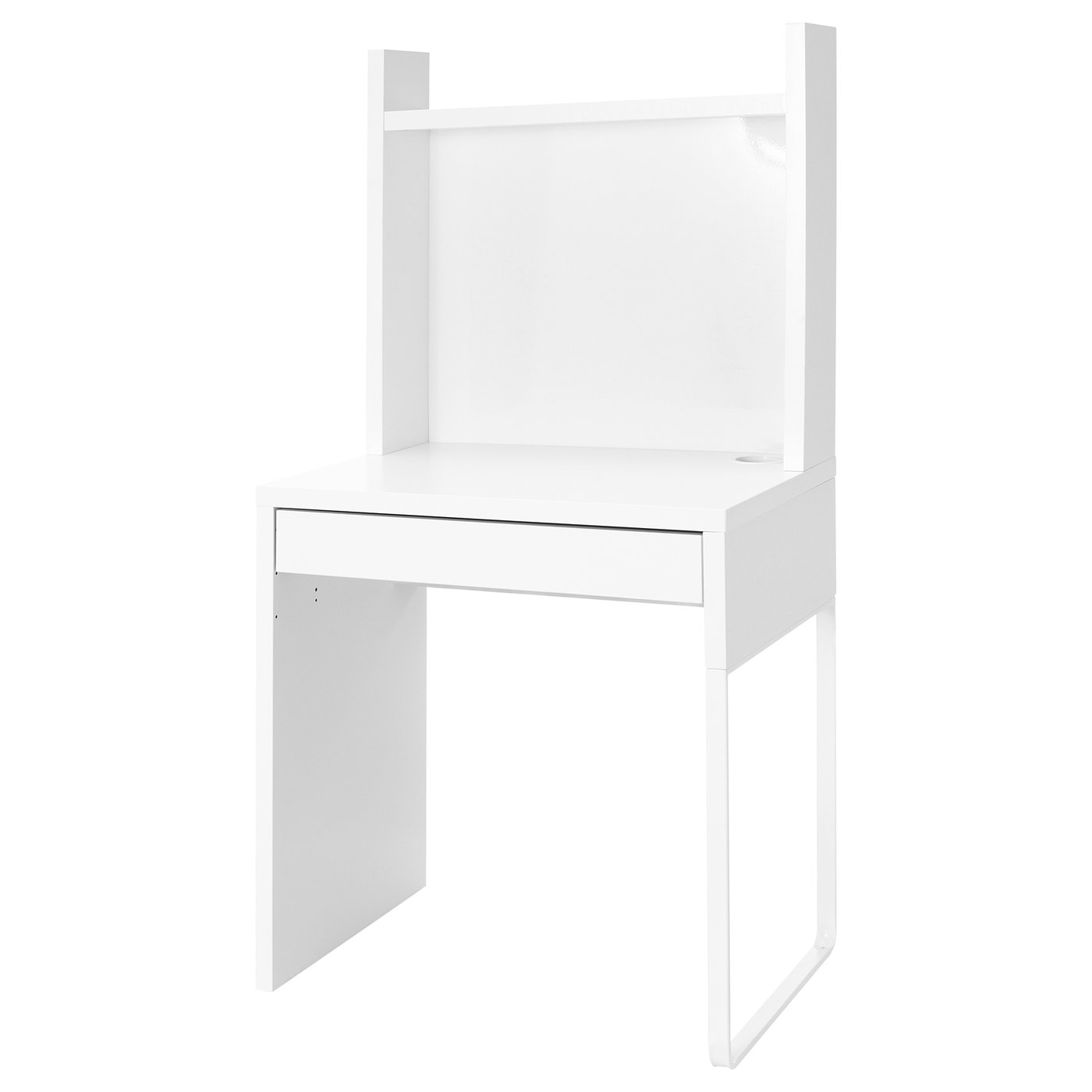 MICKE ミッケ ワークステーション, ホワイト, 73x50 cm - IKEA
