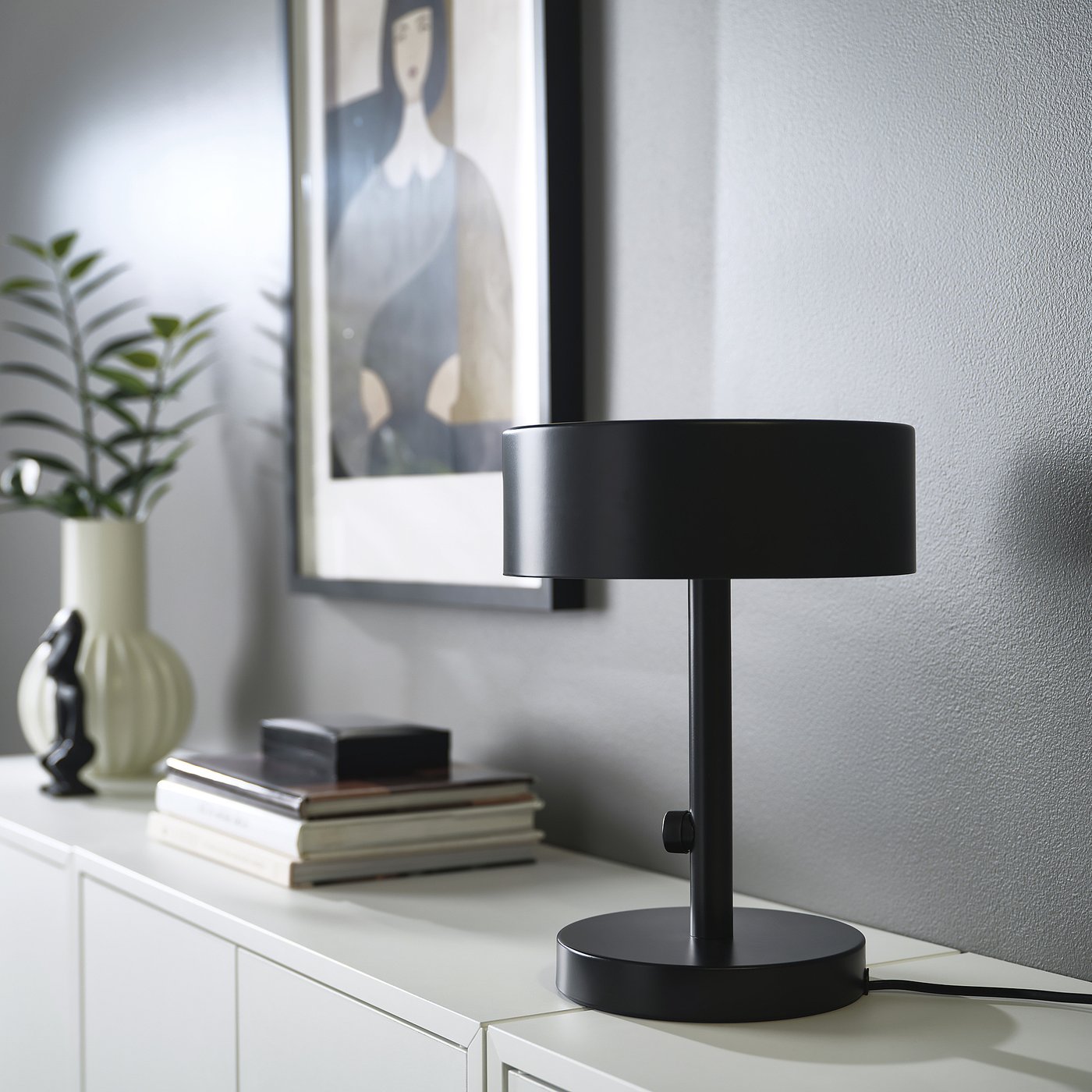 NYMÅNE ニーモーネ テーブルランプ, チャコール, 33 cm - IKEA