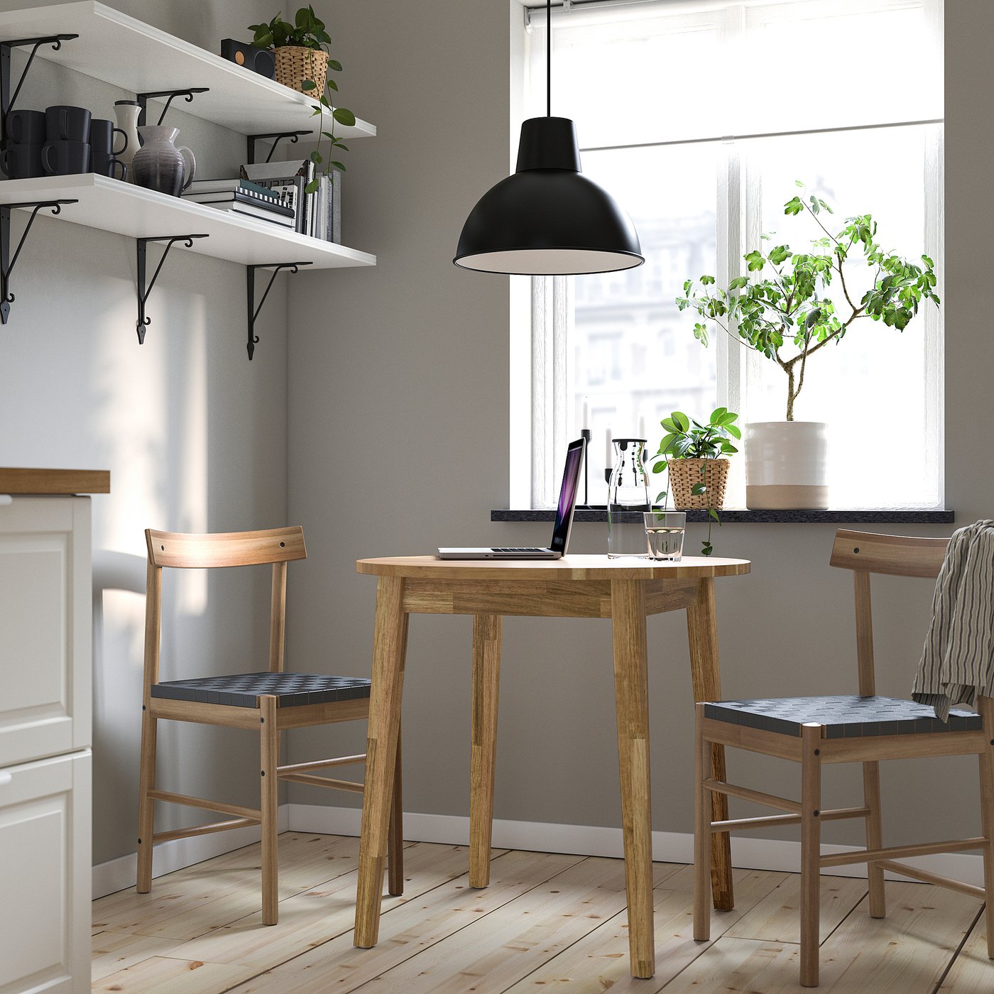 NACKANÄS ナッカンネース テーブル, アカシア材, 80 cm - IKEA