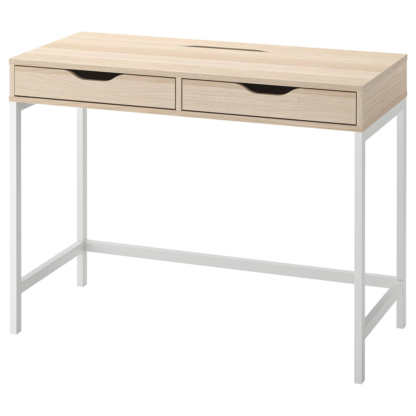 ALEX アレクス デスク, ホワイトステイン/オーク調, 100x48 cm - IKEA