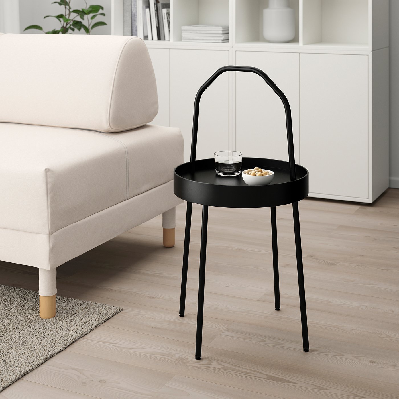 BURVIK ブールヴィーク サイドテーブル, ブラック, 38 cm - IKEA